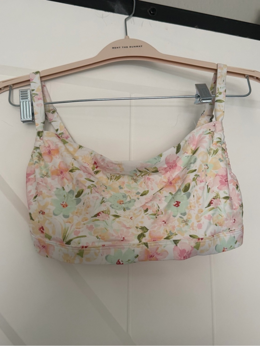 Abercrombie Curve Love Floral Swim Top Size M